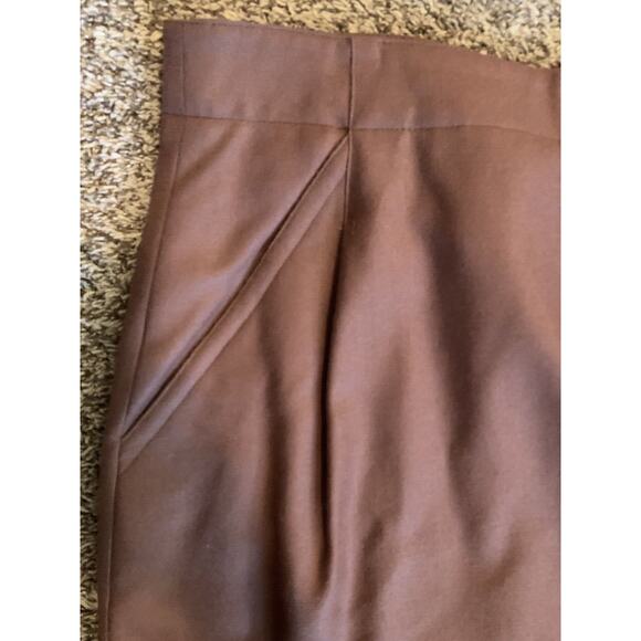 Vintage 60s Brown 100% Wool Pencil Skirt Made In Canada 30” Waist Office Siren - Picture 8 of 10